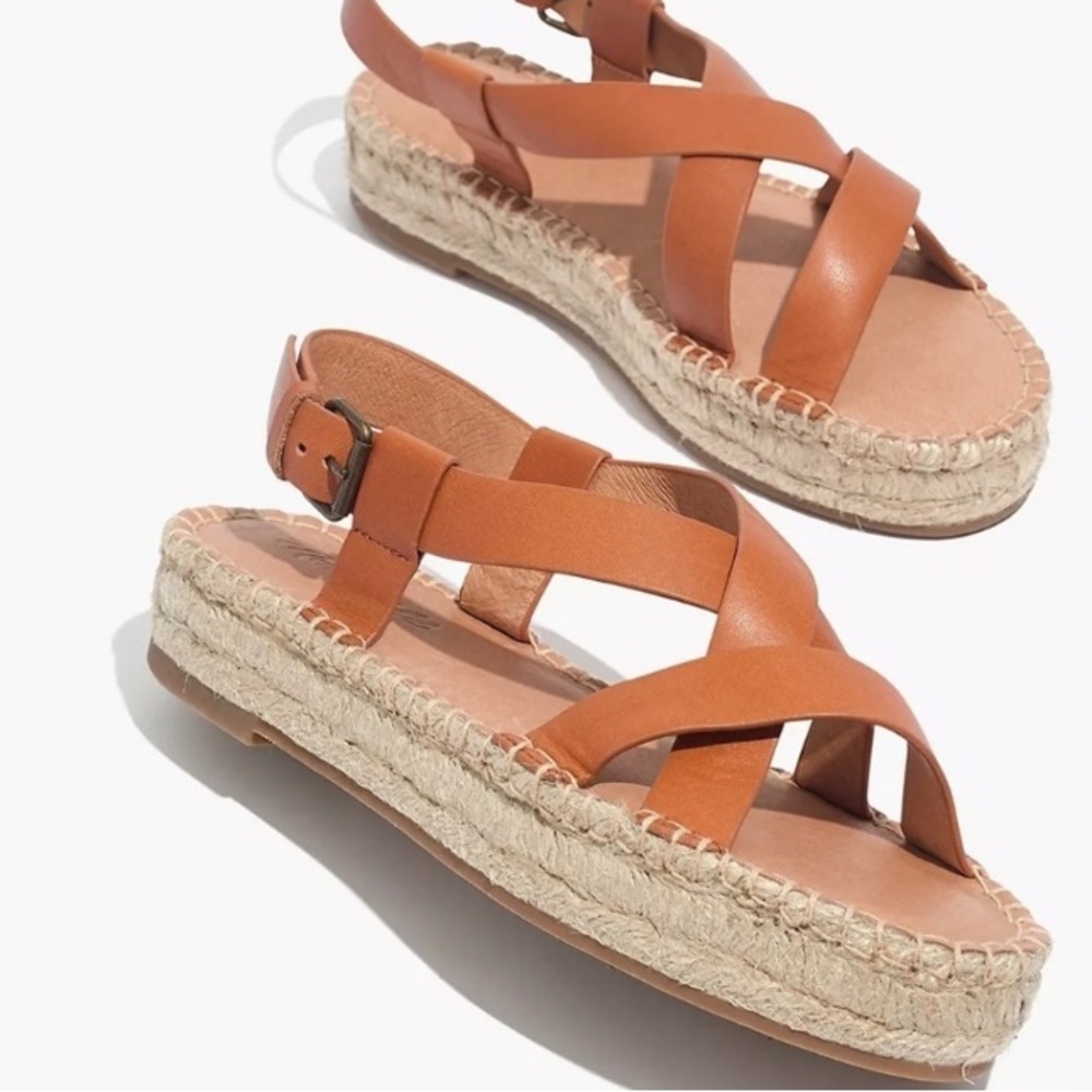 NWT Madewell Malia Tan Sandals
